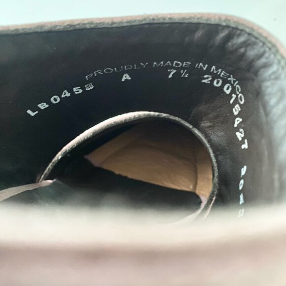 Lane Robin Mule Pink Cowboy Boots Womens 7.5 Cowgirl Western Leather Short Ankle - Picture 9 of 11